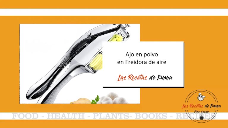 AJO EN POLVO CASERO EN FREIDORA DE AIRE