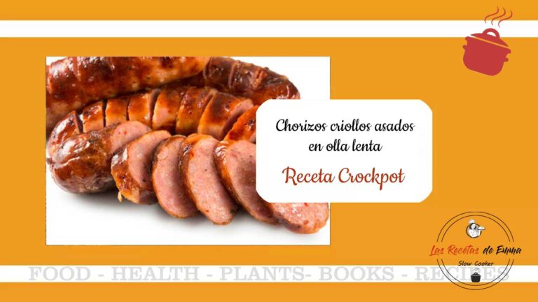 Chorizos criollos asados en Crockpot