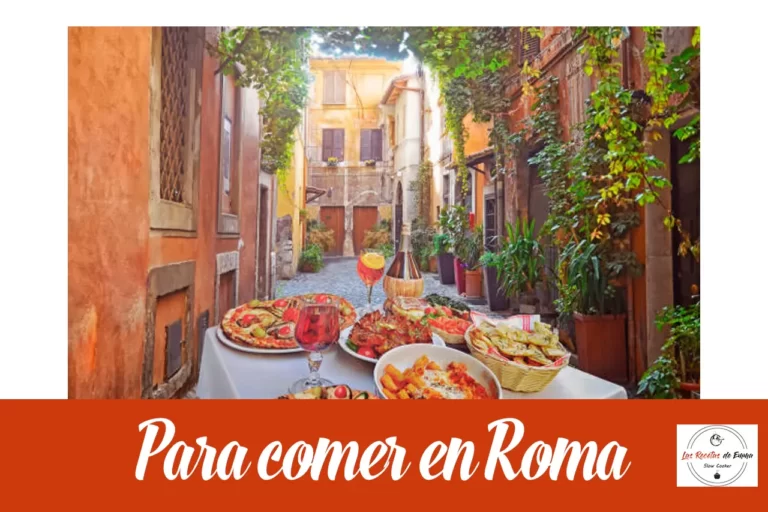 Que comer en Roma