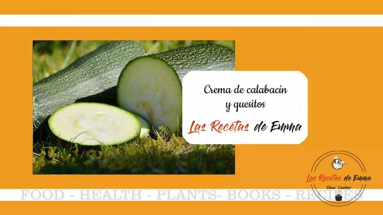 Crema de calabacín y quesitos olla cocción lenta