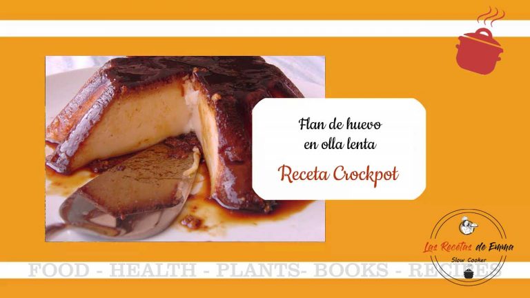Flan de huevo casero en olla lenta