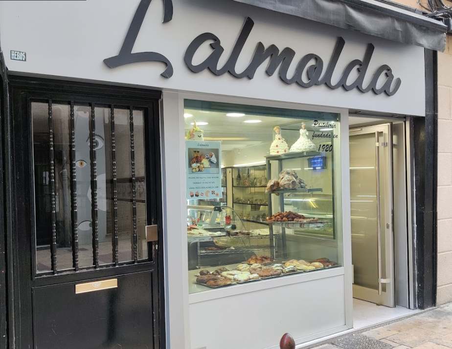 cartel pasteleria lalmolda envío desayunos
