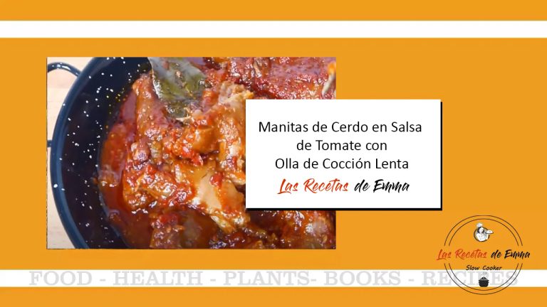 Manitas de Cerdo en Salsa de Tomate con Olla de Cocción Lenta