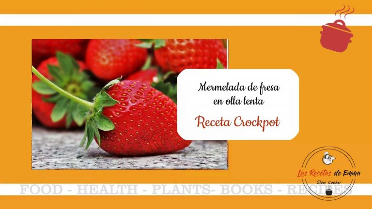 vamos a hacer Mermelada de fresa en olla lenta