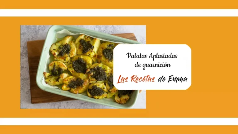Patatas aplastadas de guarnición