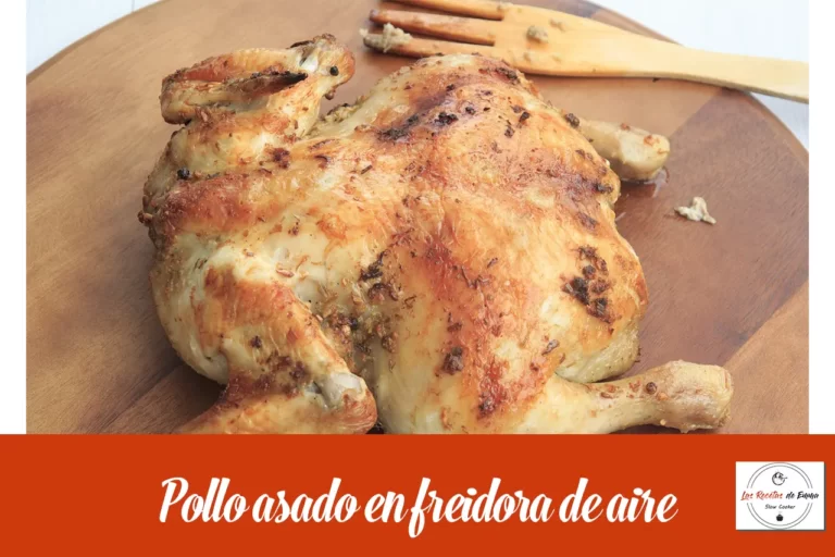 Pollo asado en freidora de aire