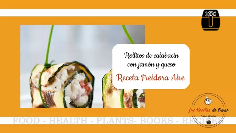 Rollitos de calabacín rellenos de jamón y queso