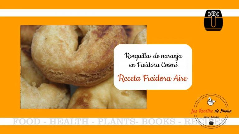 rosquillas de naranja en freidora de aire
