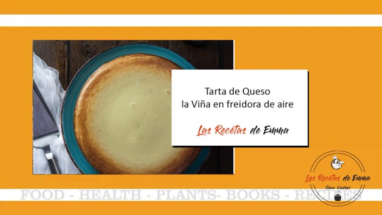 Tarta de queso tipo La Viña en freidora de aire