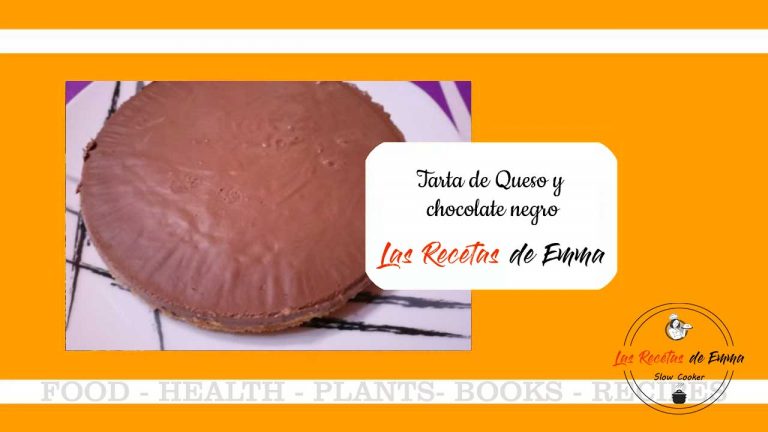 Tarta de queso y chocolate negro